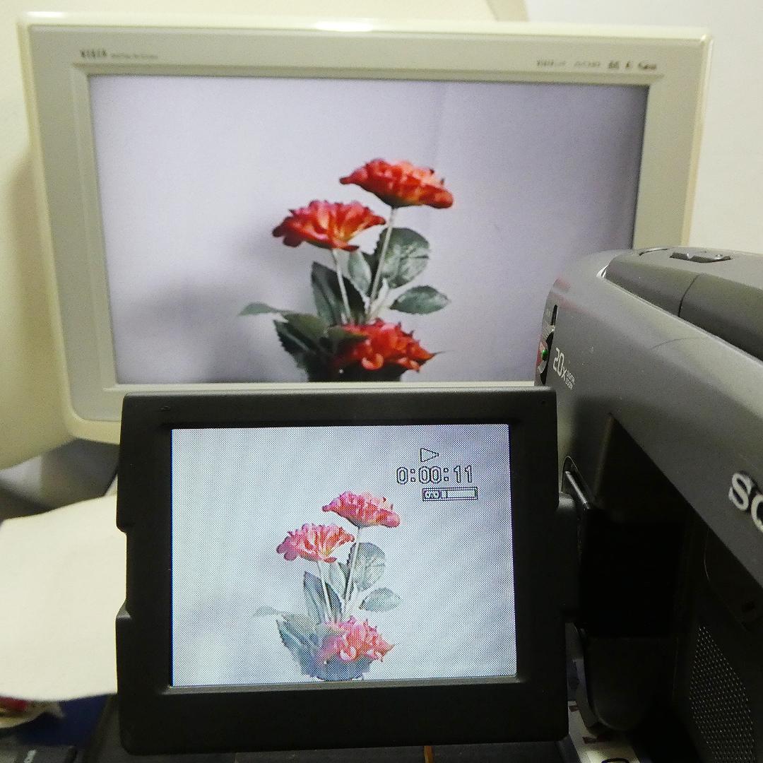 ソニーCCD-TRV90 動作良好VideoHi8ビデオカメラ DVD化に最適