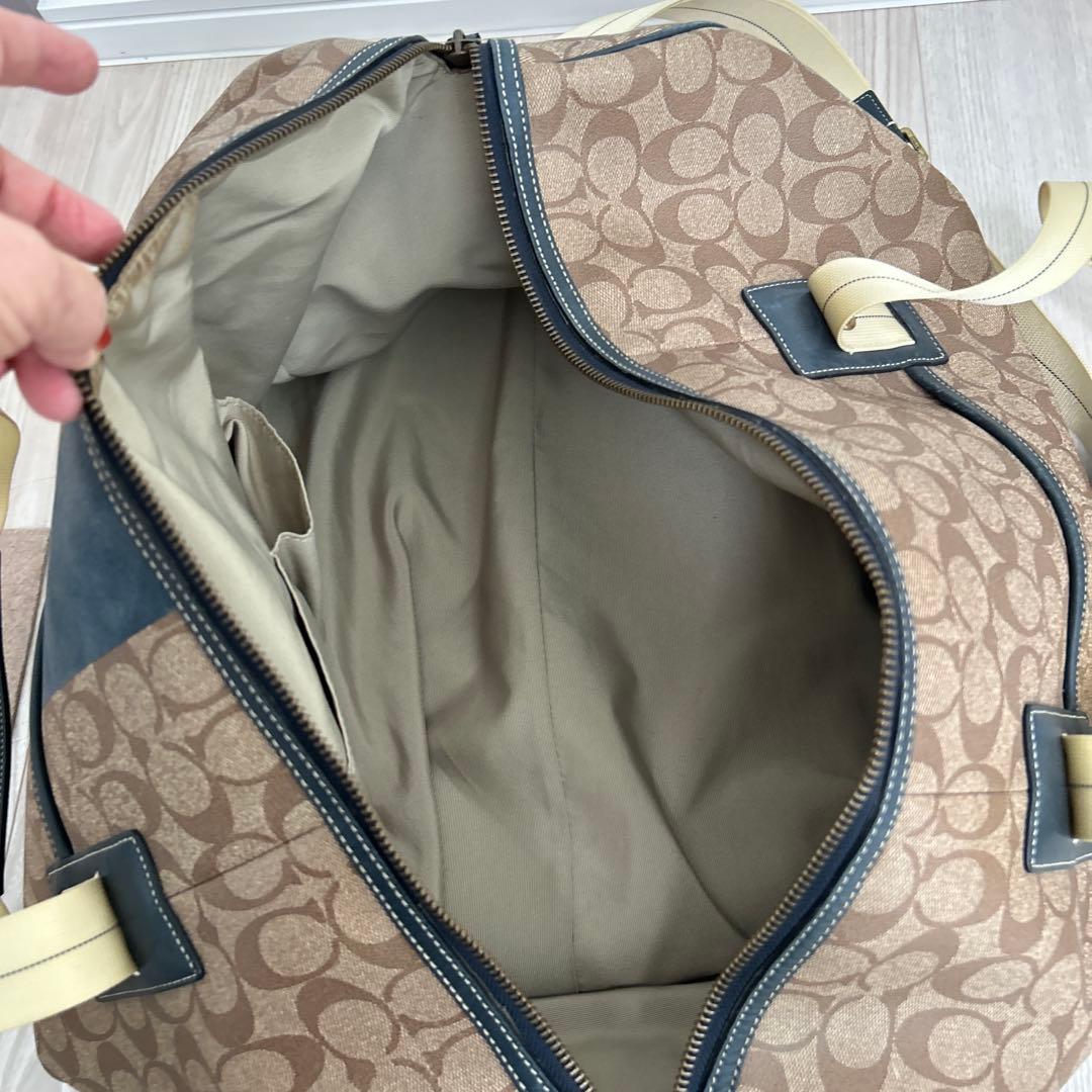 COACH コーチ ボストンバッグ PVC 2way 大容量 旅行