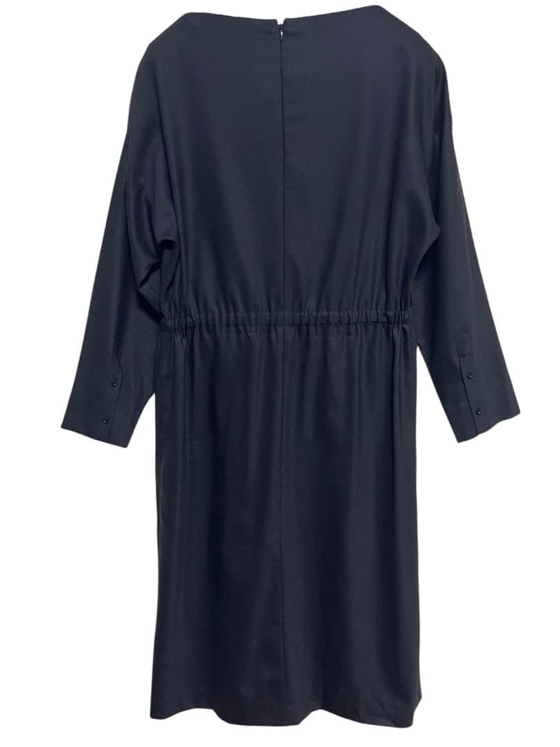 美品　イタリア製　CIVIDINI デザインワンピース　ネイビー　Aライン　40