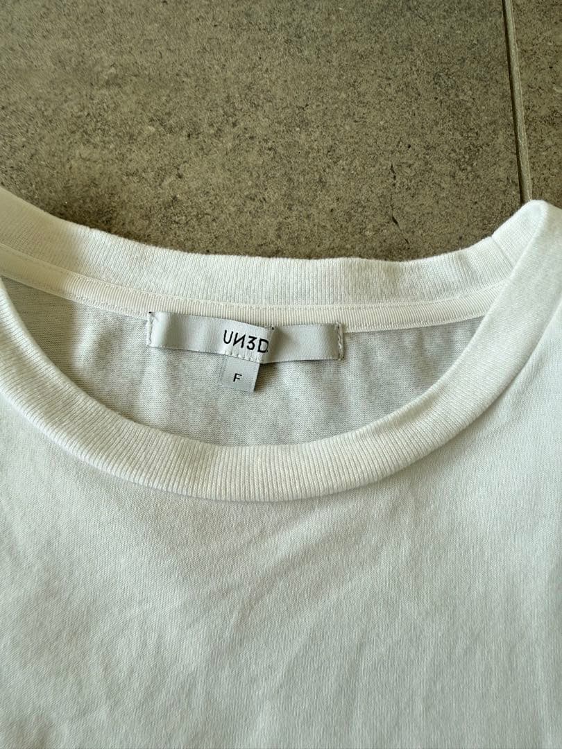 定価15400円　UN3D. アンスリード コードデザインショートTシャツ