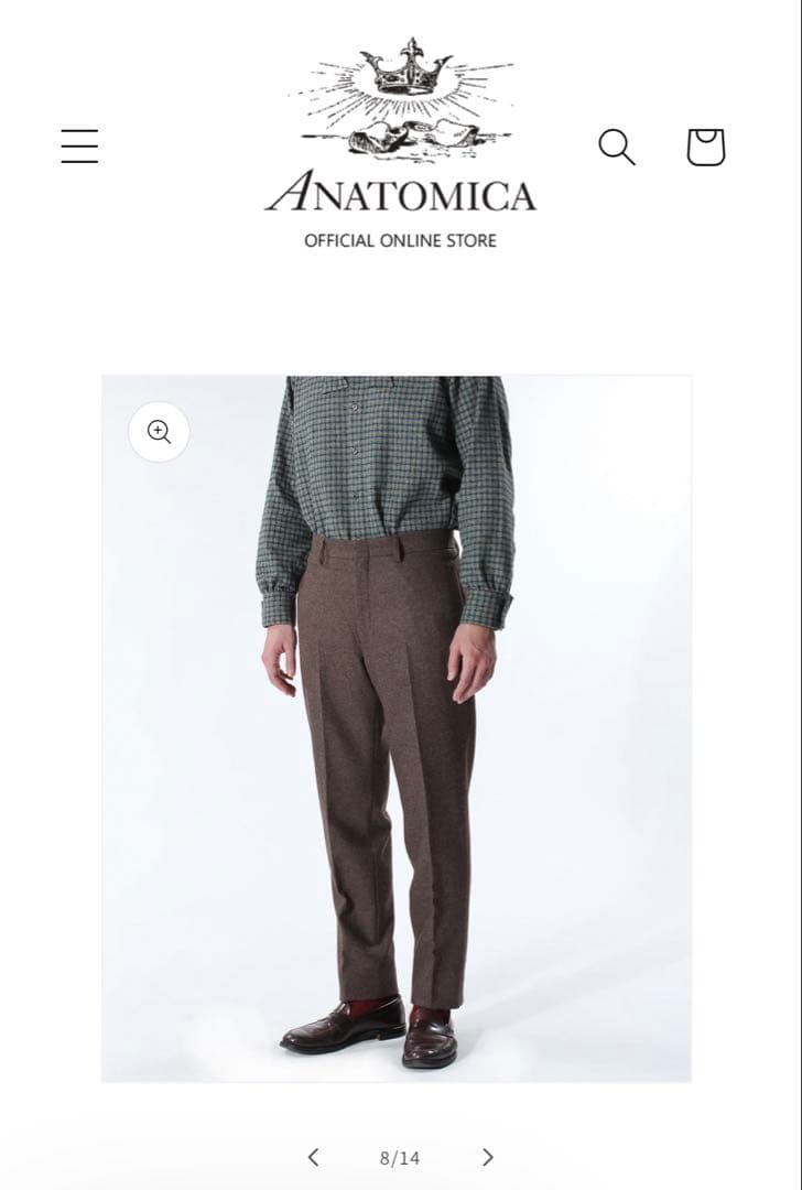 Anatomica WOOL FLANNEL ジャケット・パンツ2点セット