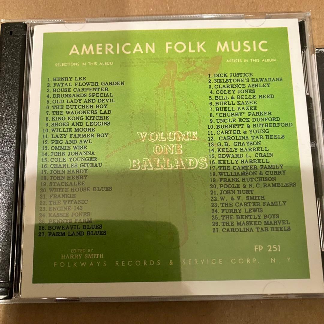 ANTHOLOGY OF AMERICAN FOLK MUSIC 6枚組CD