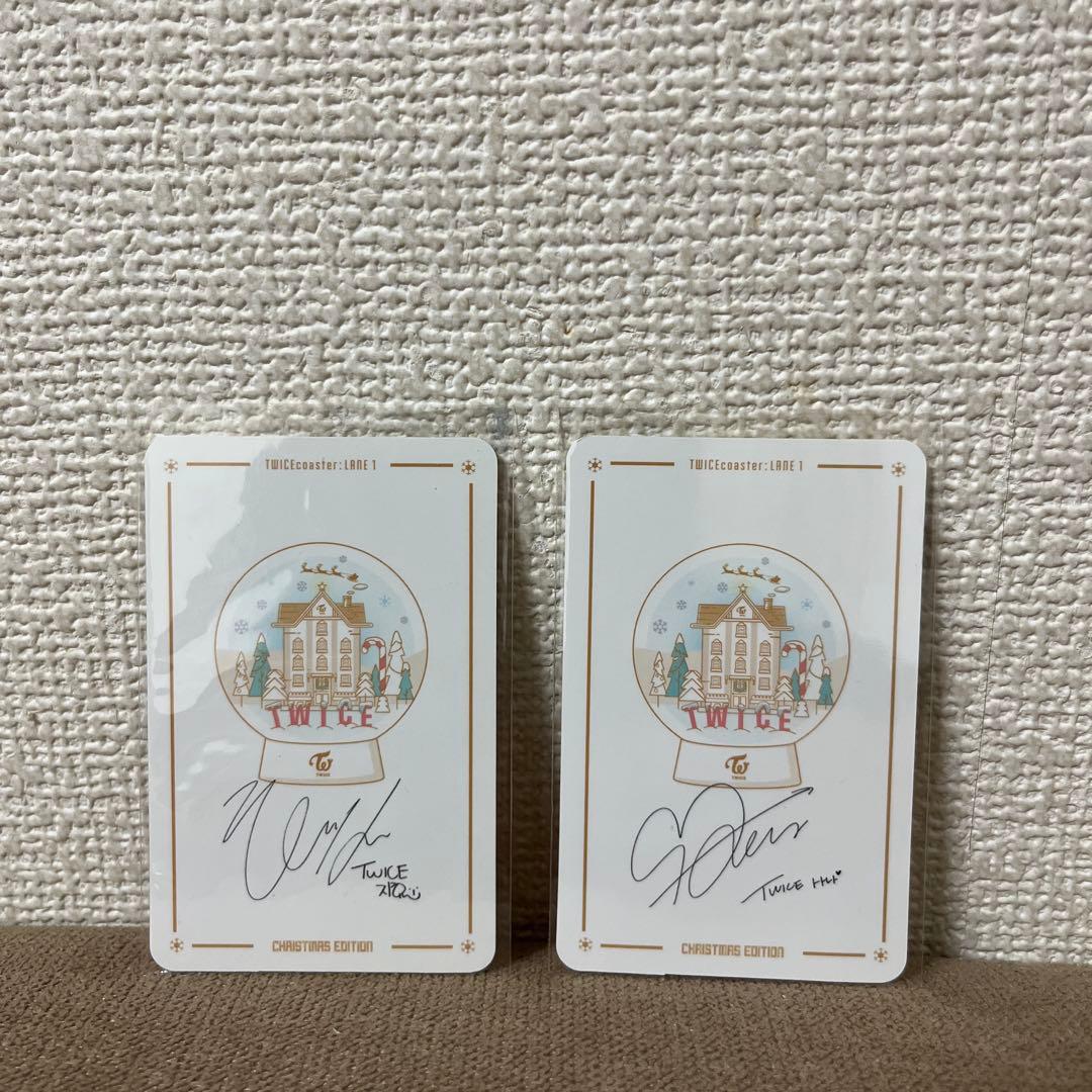【最終値下】TWICE クリスマスエディションCDトレカ4枚付　●※バラ売り不可
