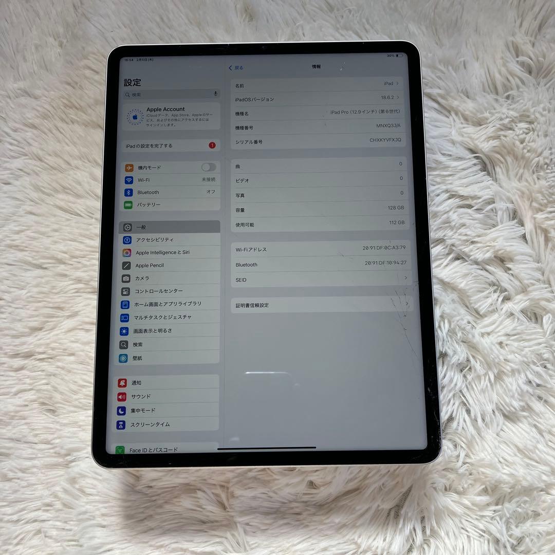 【2/25販売終了】iPad Pro 12.9第6世代 128GB 【すぐ発送】