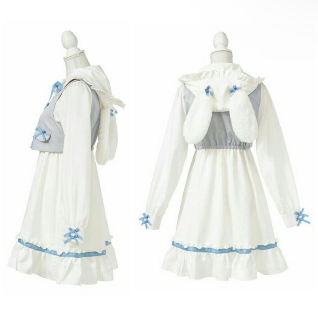 夢展望 DearMyLove シナモロール コラボ ワンピース ホワイト 3L