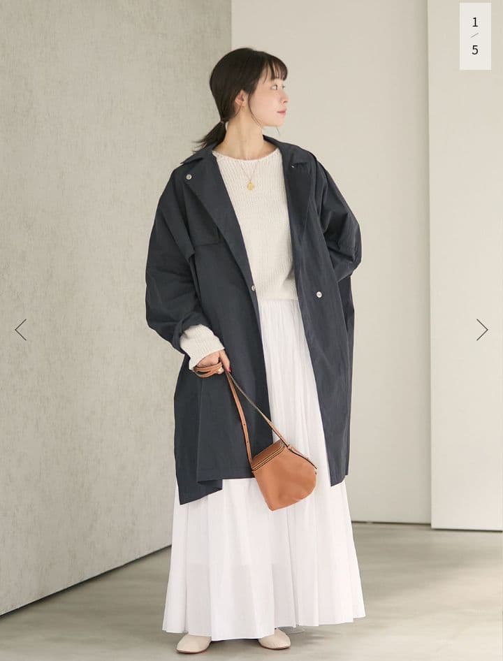plage テントコート　ネイビー