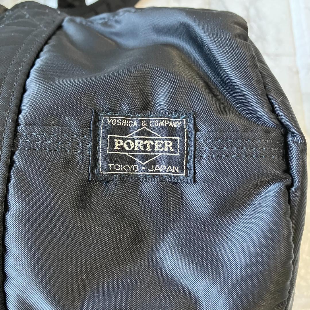 美品◎PORTER ポーター タンカー ミニボストンバッグ L ブラック