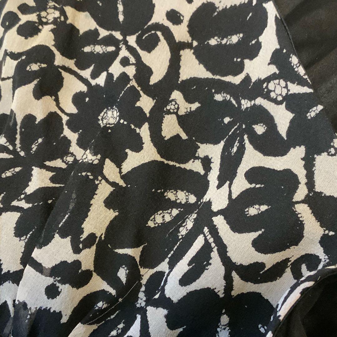 Diane von Furstenburg 100％シルク 花柄 ひざ丈ワンピ