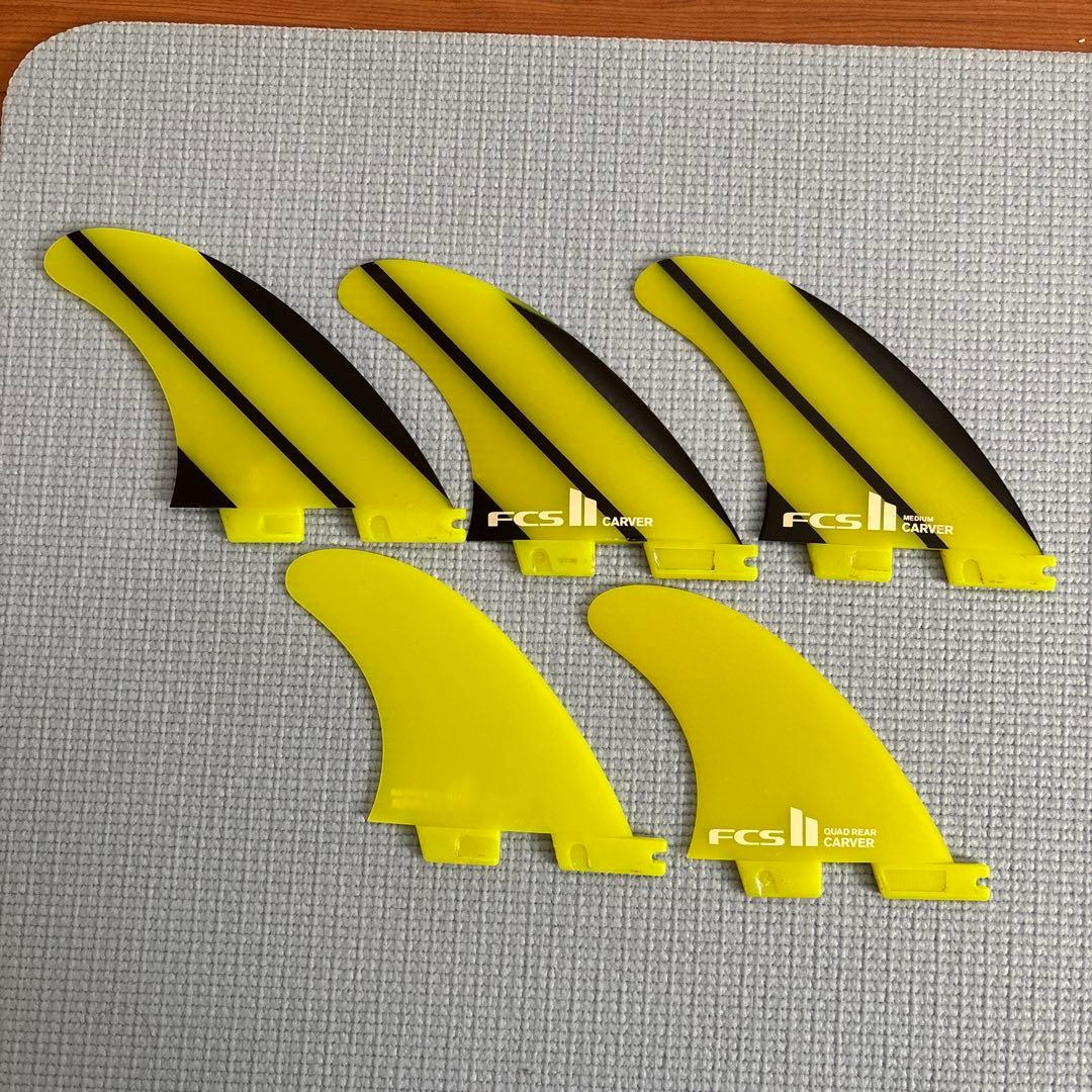 【美品】FCS2 CARVER Mサイズ+クアッド　5本セット