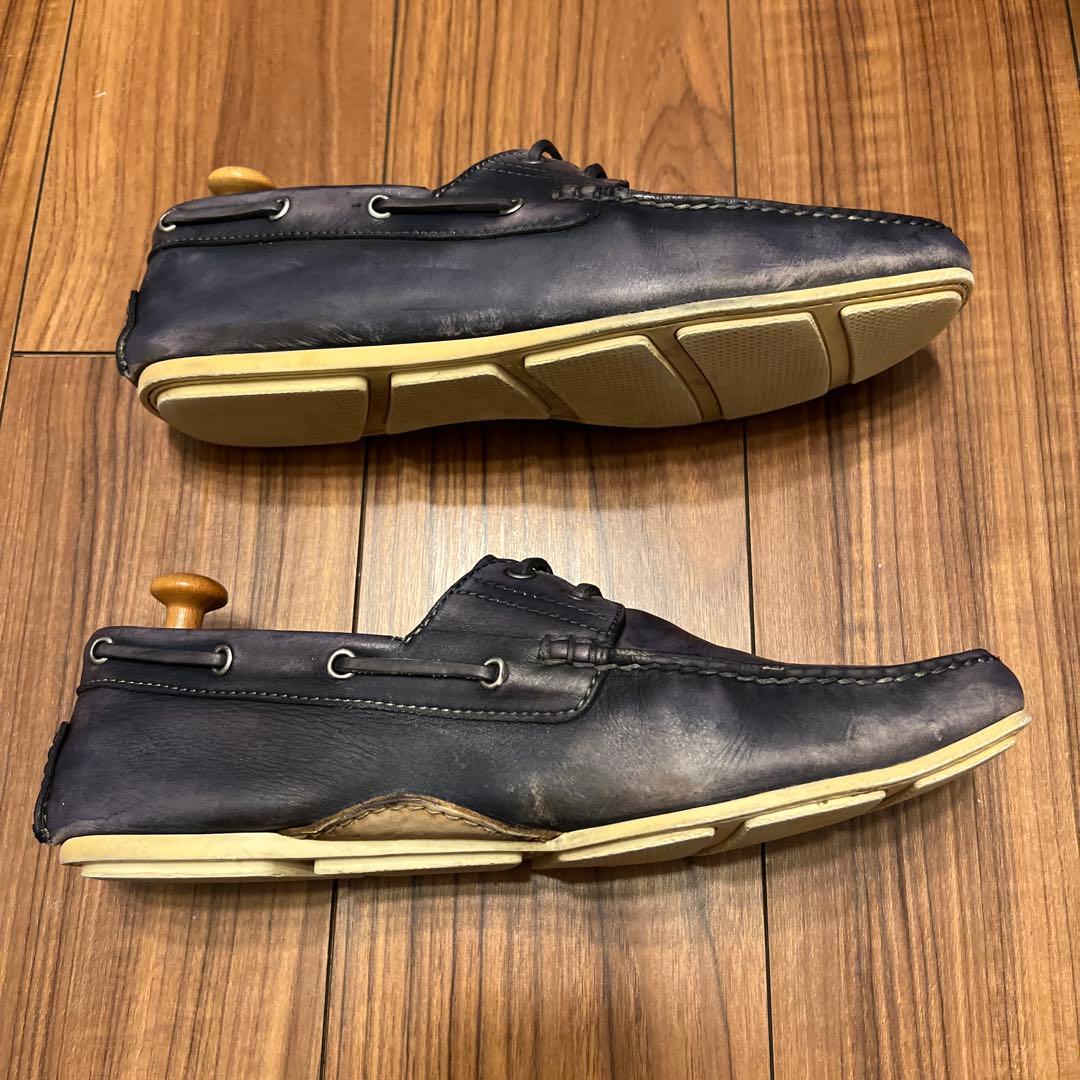 サントーニ　レースアップデッキシューズ 8 1/2 ブルー