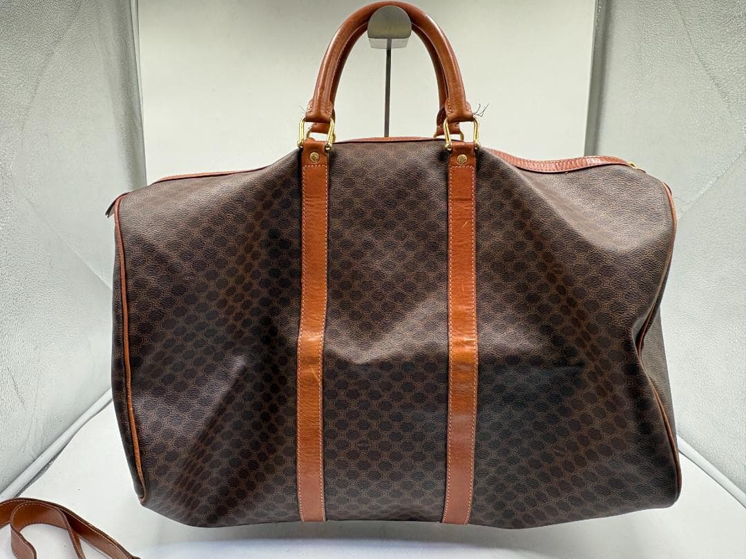 CELINE セリーヌ ボストンバッグ マカダム柄 ヴィンテージ ショルダー