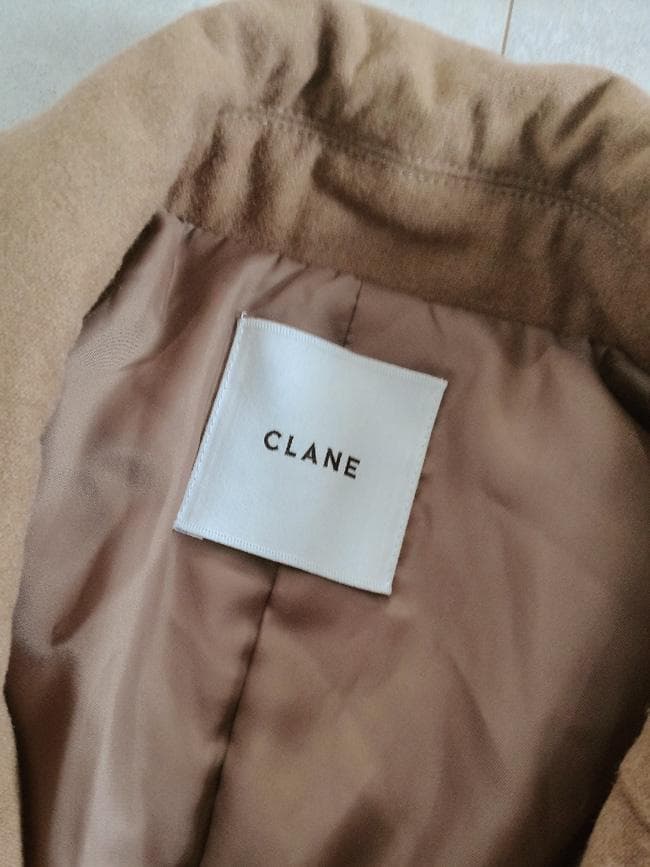 CLANE クラネ ウール ダウンロングコート 1 ダウンコート 程度良好