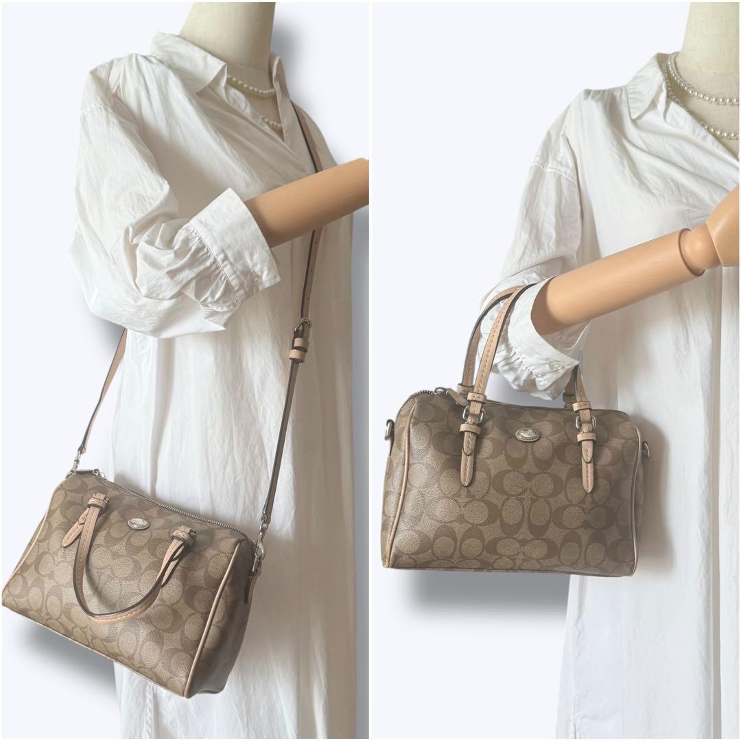 バッグ archive coach 2way small boston bag pvc