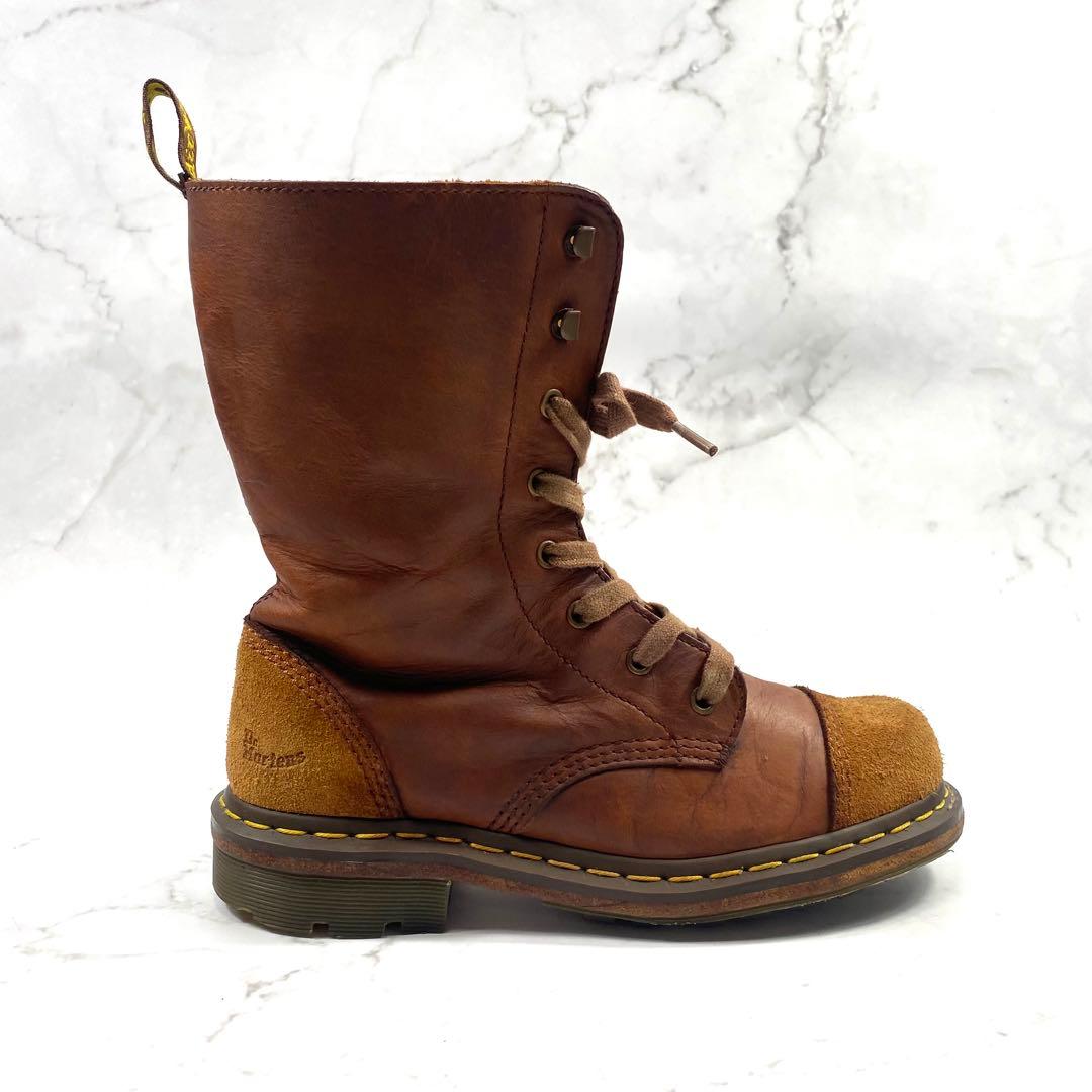 Dr. Martens Aimilita レースアップブーツ レザー スエード