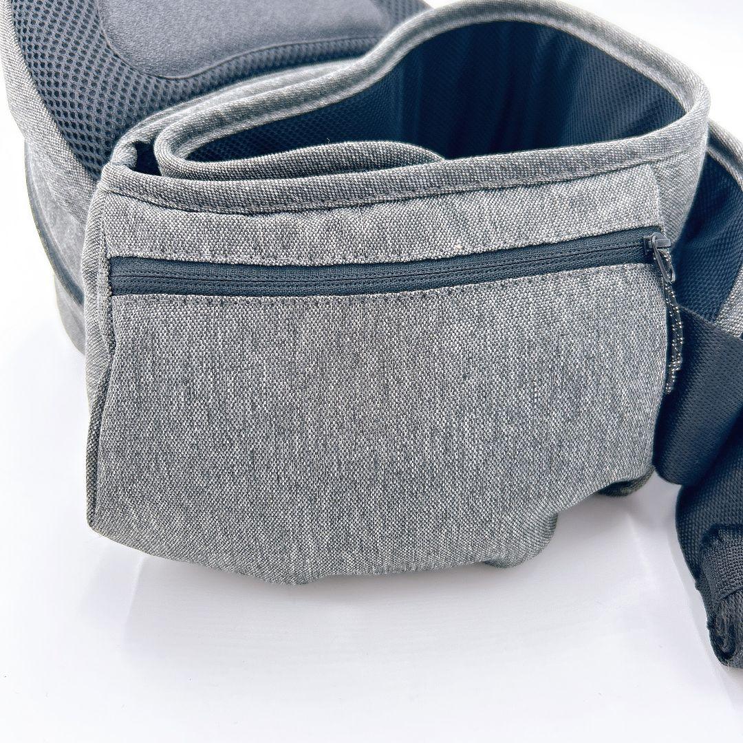 【美品】ポルバン アドバンス ヒップシート シングルショルダー付 メランジグレー