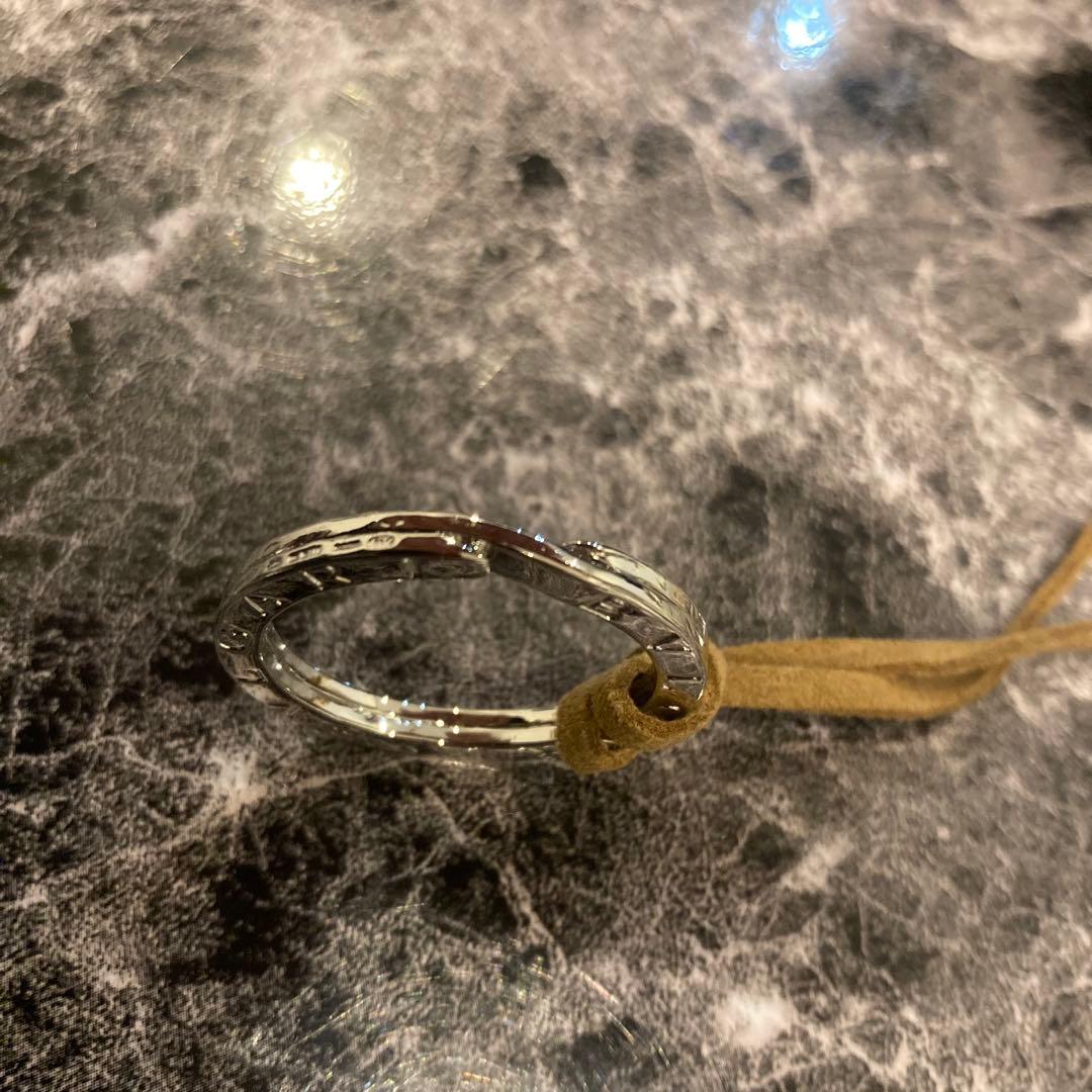 【美品】BVLGARI ブルガリ シルバー キーリング ネックレス　ロゴリング