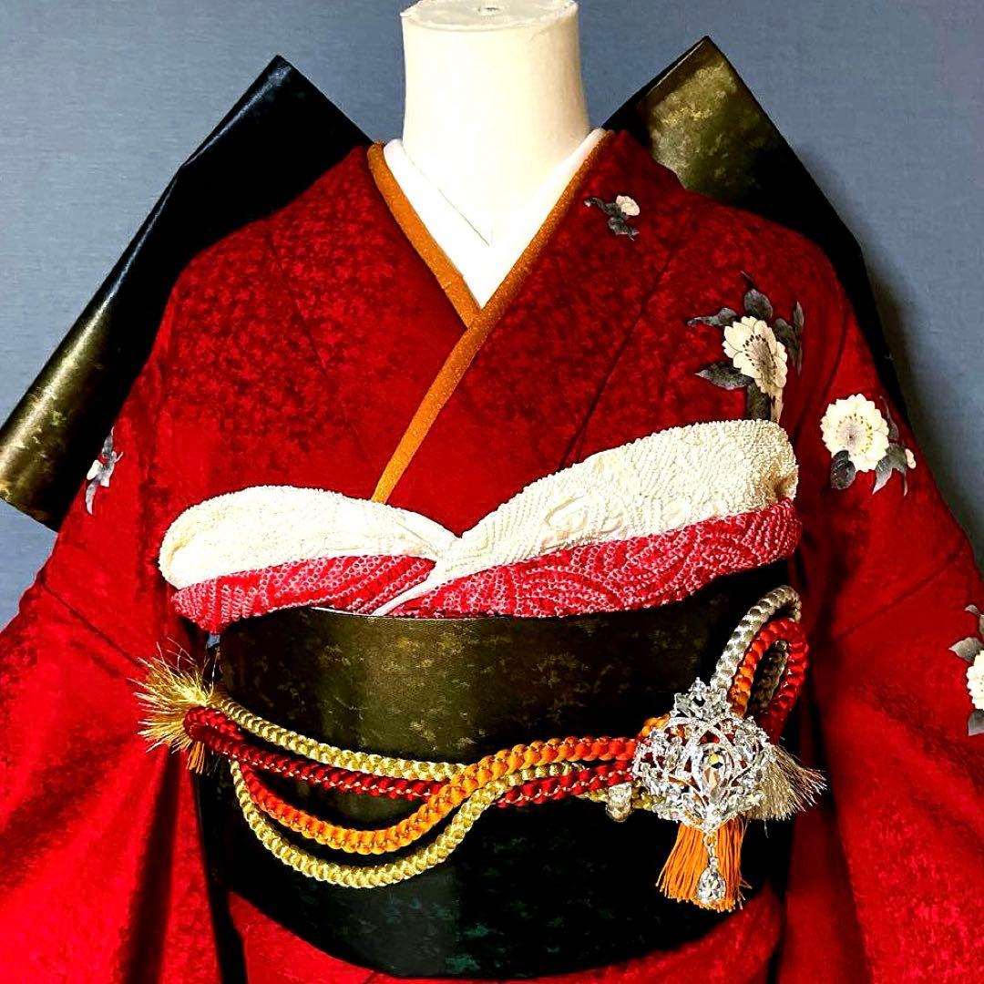Kazuページ　高身長　手描き友禅　成人式振袖　振袖　裄丈70 ➕サイズ