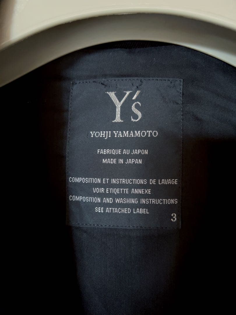 【試着のみ未使用✨】希少✨ 【Y's】3/ブラックロングコート