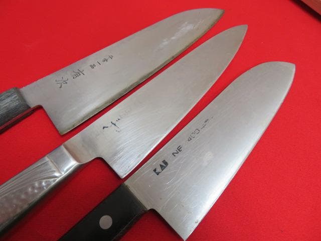 焼*オ様 【ee1913/8】キッチン用品　包丁いろいろ6本まとめてセット　砥石
