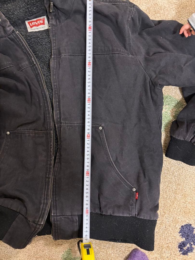 vintage 90s 00s Levi's フードジャケット 裏ボア ブラック