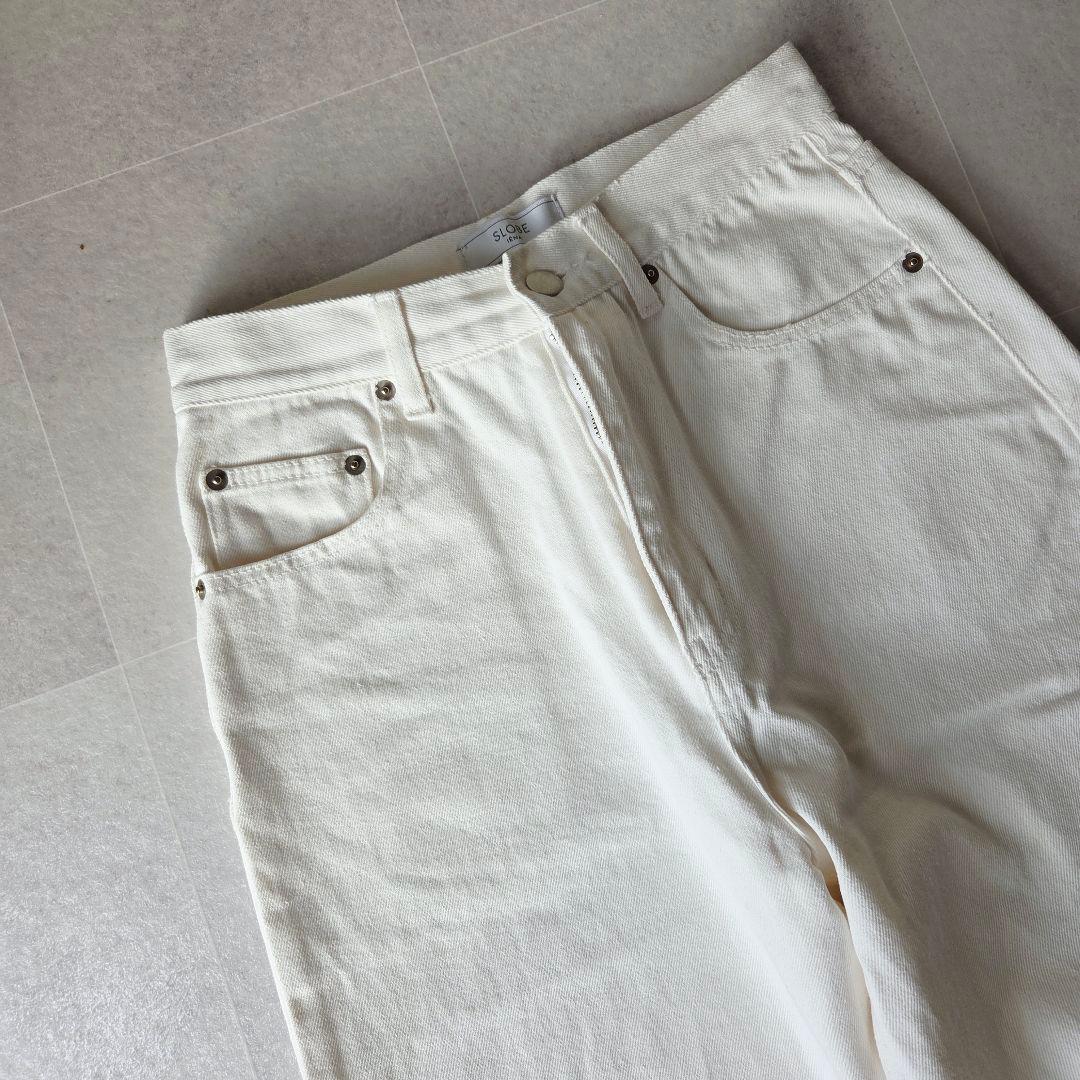 24ss完売品✨ コクーンシルエットデニム スローブイエナ 36 ワイドパンツ