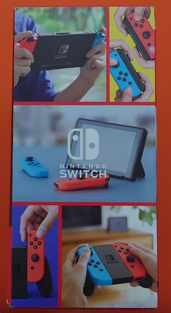 【未使用】Nintendo Switch 本体 青／赤 バッテリー強化版