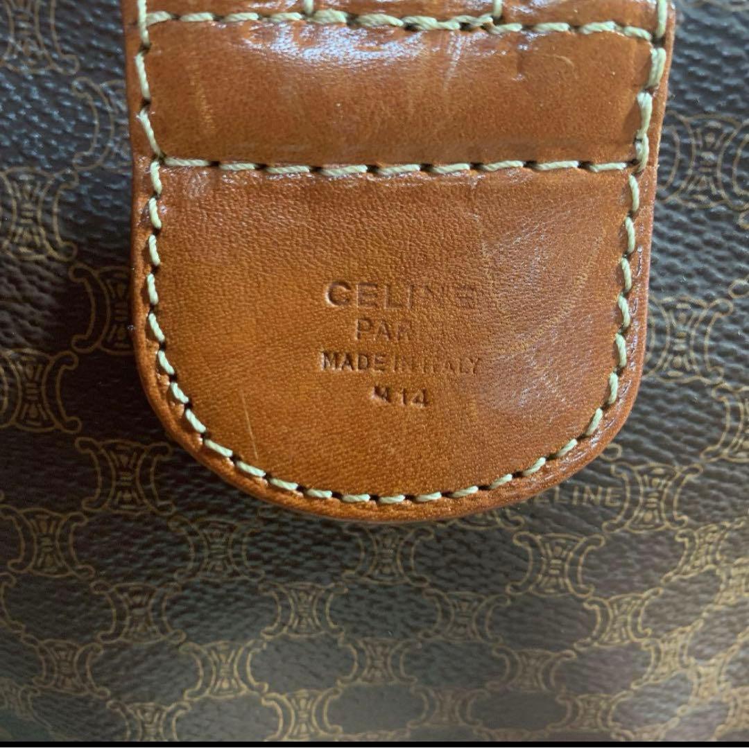 CELINE ボストンバッグ　マカダム柄