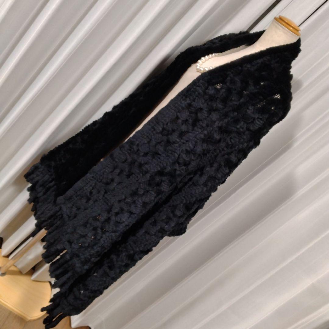 新品同様✩使用感無し✩大きいサイズ✩レッキス✩ファーショール✩ブラック✩柔らか