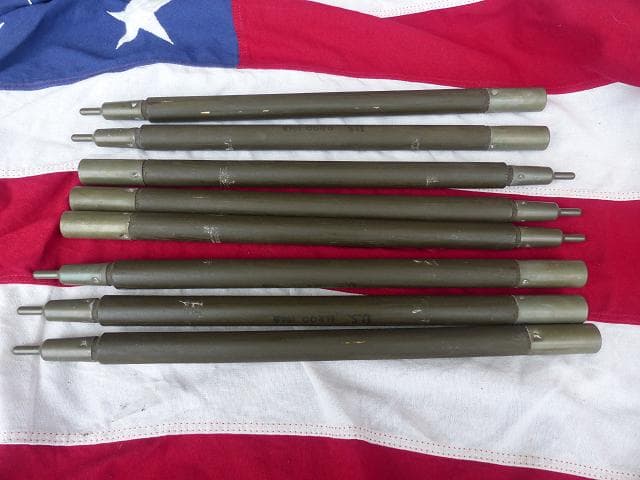 =専用＝　1968” 米軍実物 ナム戦 デッド!　テントポール　8本セット 軍幕
