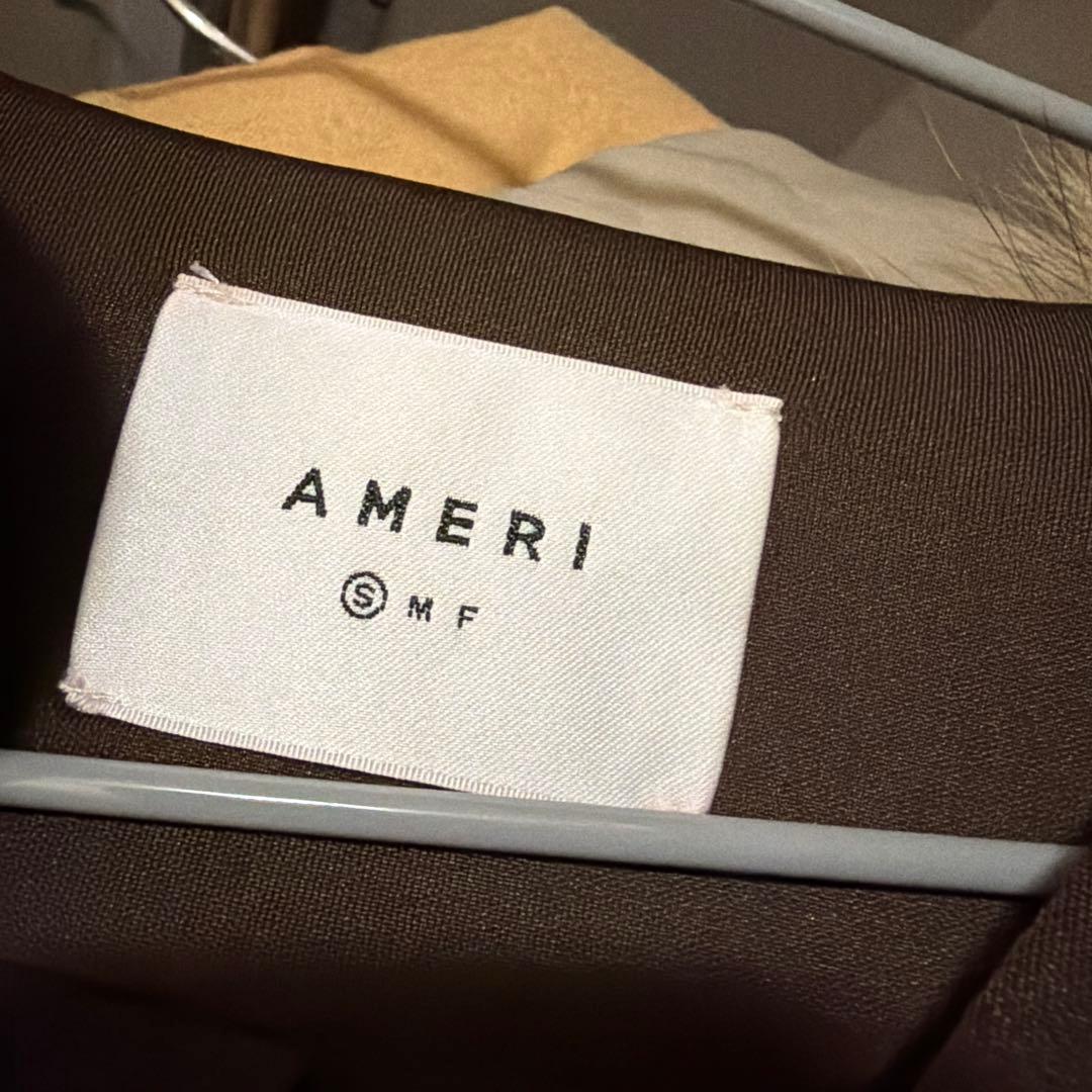 AMERI アメリ CARDBOARD FLARE DRESS COAT s
