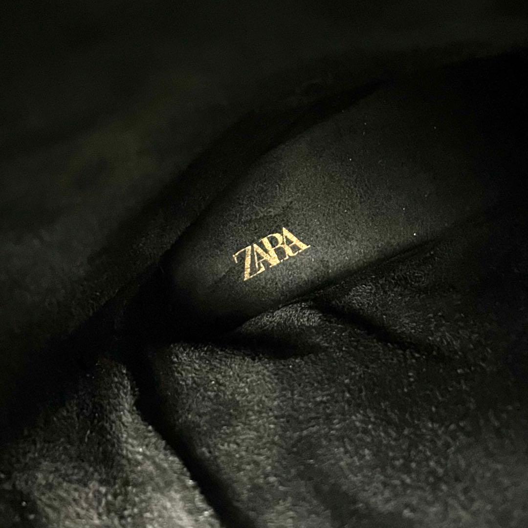大きいサイズ ZARA フラットブーツ 厚底 トラックソール 希少42 美品