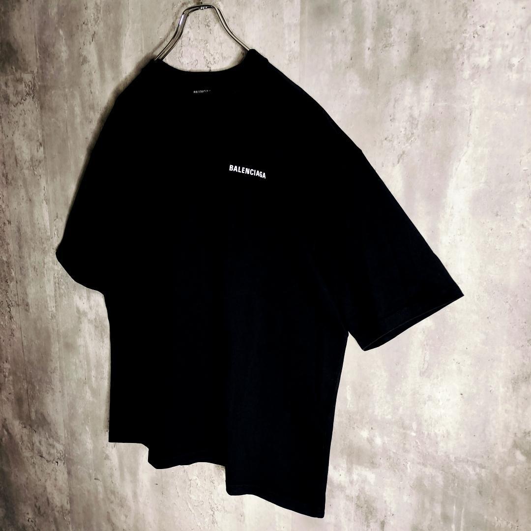 バレンシアガ 両面ロゴ バックロゴ フロントロゴ オーバーサイズ Tシャツ L