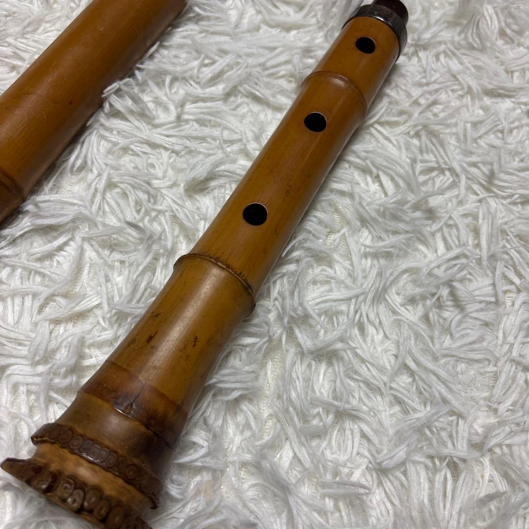 尺八 雨山 銘　和楽器　画像参照