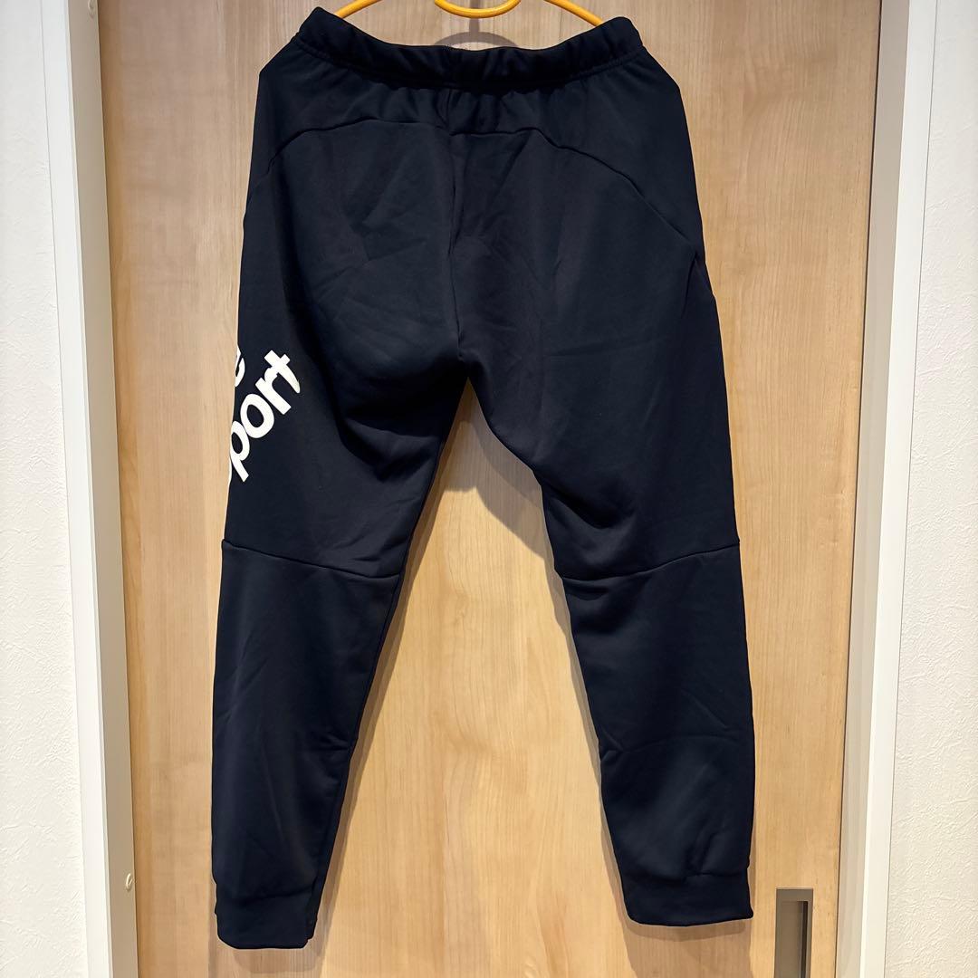 極美品 DESCENTE ネイビー 裏起毛ジャージ上下セットアップ M