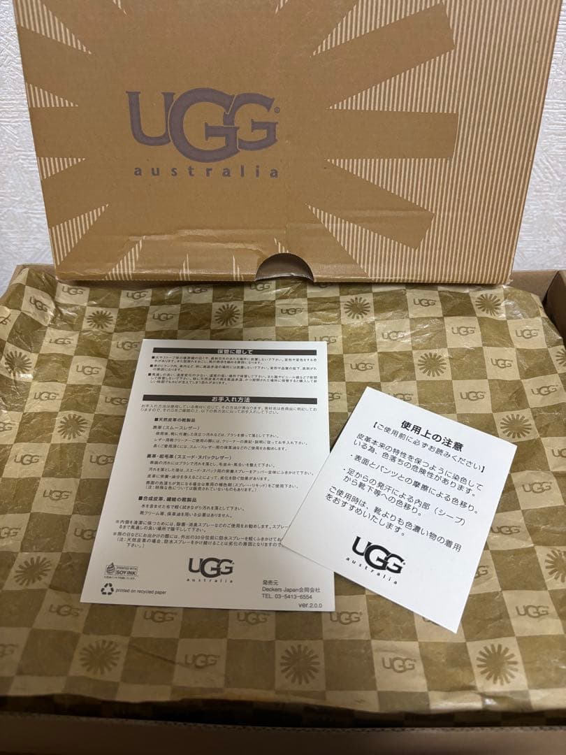 UGG アグ＊クラッシックミニ ムートンブーツ 黒 24cm
