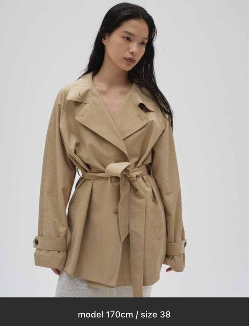 【新品】TODAYFUL Spring Short Trench 38 ベージュ