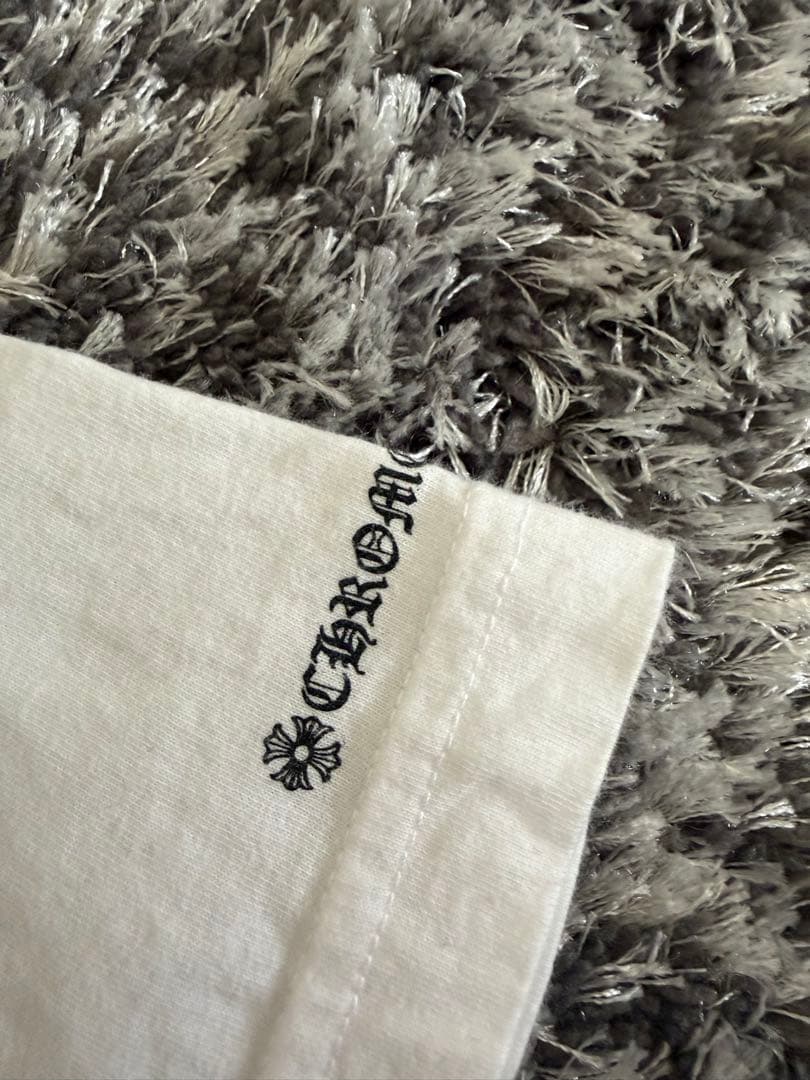 クロムハーツ　Tシャツ　半袖　ホワイト　L 背面ロゴ