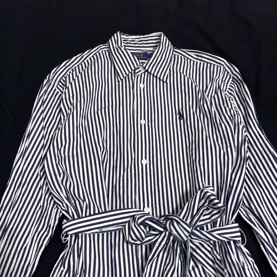 POLO RALPH LAUREN ストライプ シャツワンピース サイズ2