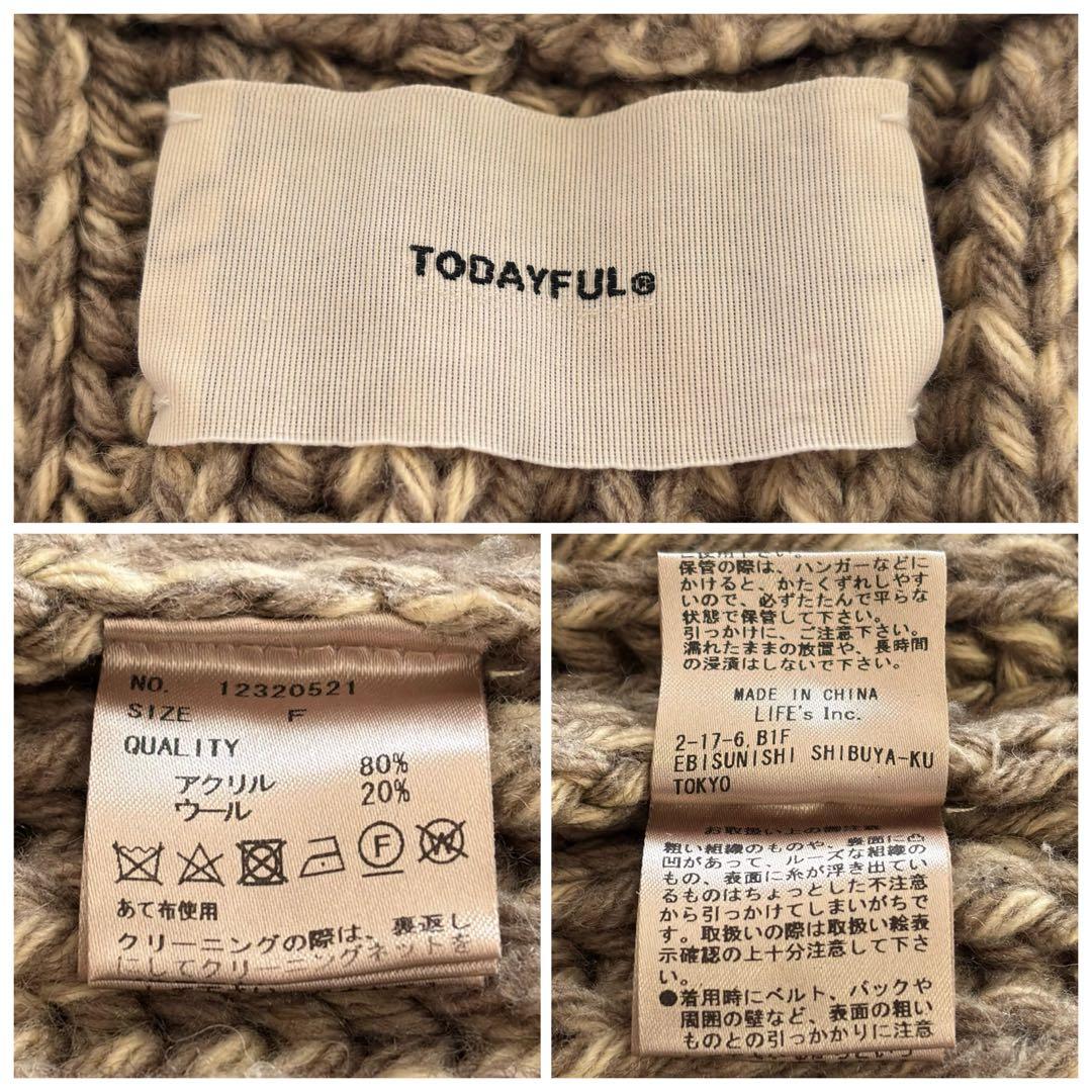 【TODAYFUL】 Volume Turtle Knit ミックスカラー F