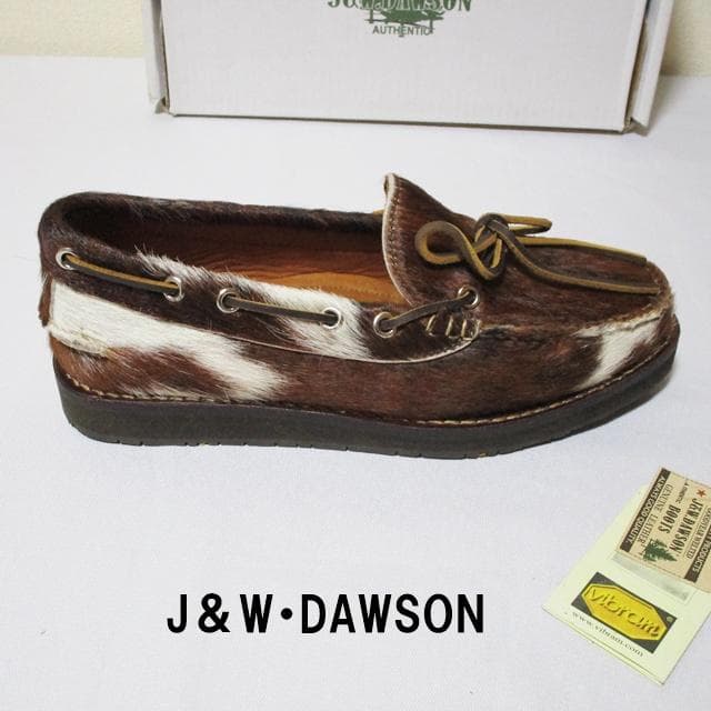 【新品】J&W.DAWSON ハラコ PONYモカシン Vibram71/2