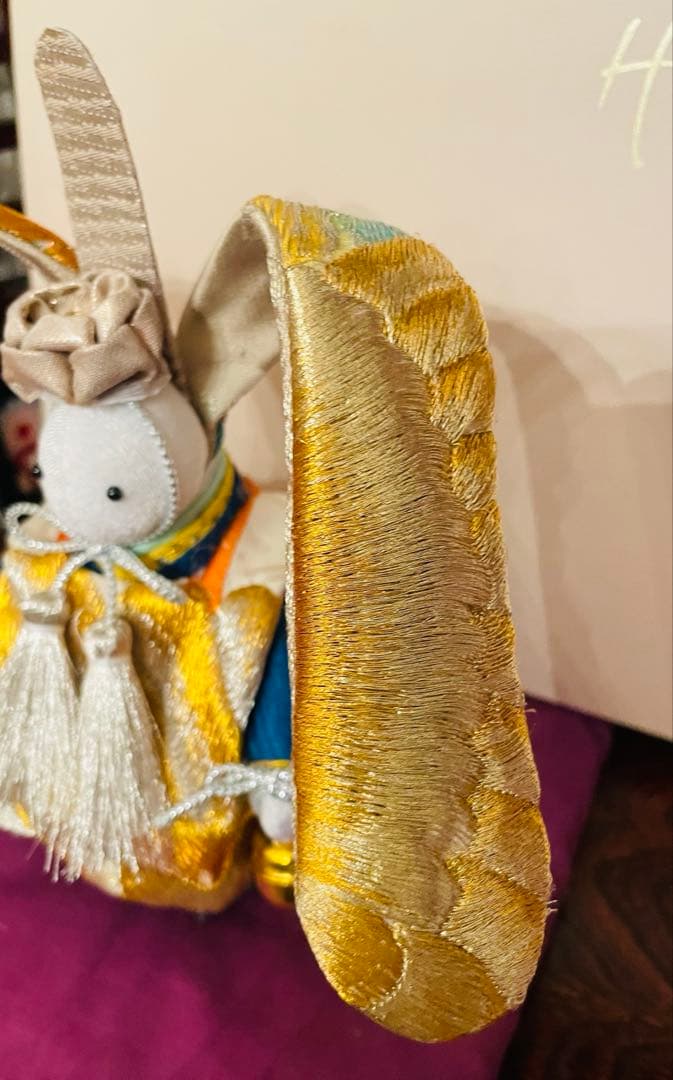 ふっち様ご検討用になります。おばあちゃんのハンドメイド　着物うさぎ男の子人形