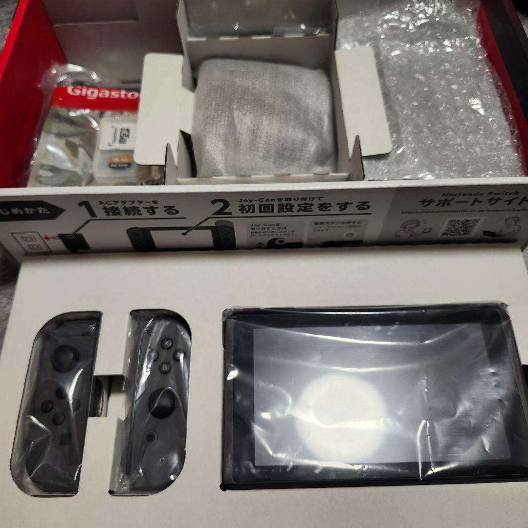 Nintendo Switch グレー 本体 + 付属品+microSDカード