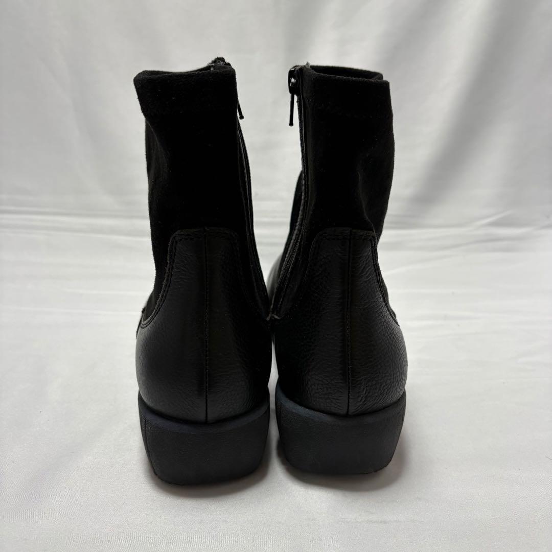 極美品 Giano Valentino レディース　ブーツ 25.5 黒　本革