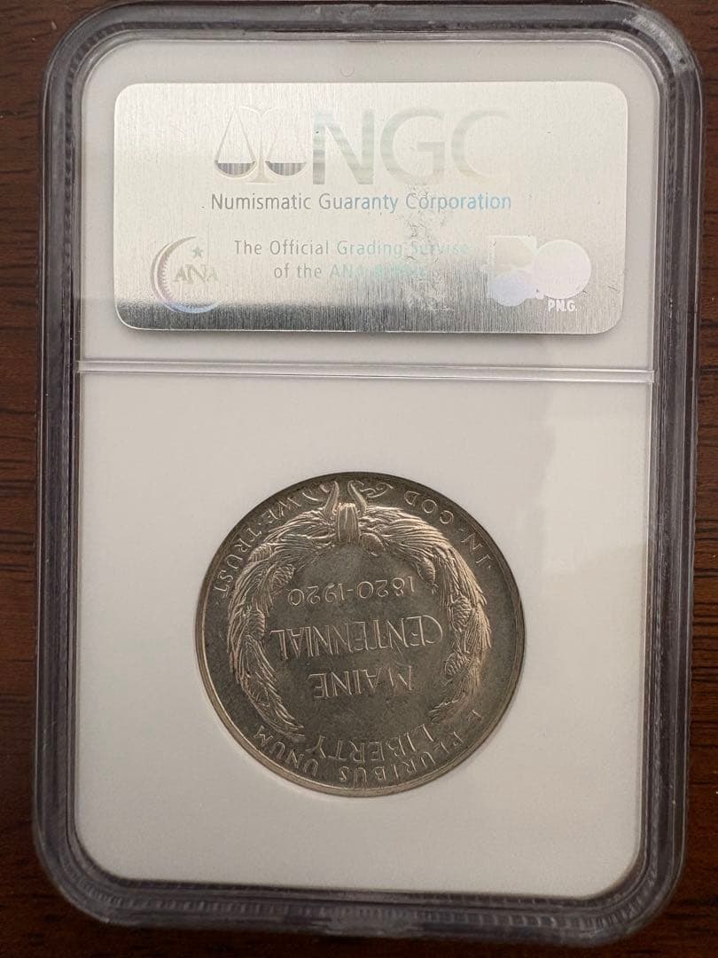 1920 アメリカ メイン州 ハーフダラー銀貨 NGC MS63