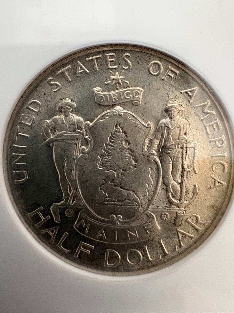 1920 アメリカ メイン州 ハーフダラー銀貨 NGC MS63