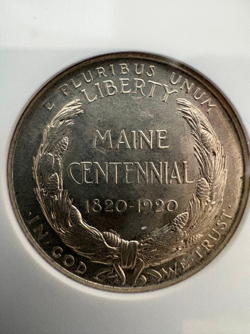 1920 アメリカ メイン州 ハーフダラー銀貨 NGC MS63