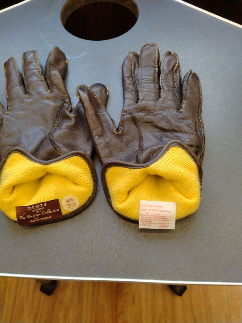 DENTS Heritage Collection 手袋 7 1/2 ブラウン