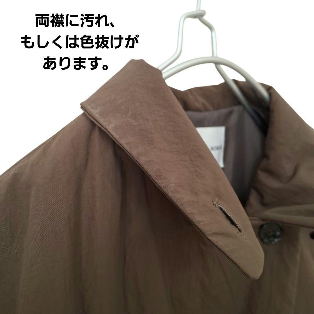 ノミネ 3WAYカラー 中綿ロングコート カーキブラウン オーバーサイズ