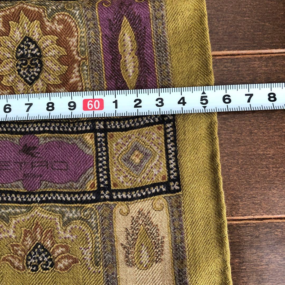 ETRO カシミヤ＆シルク　ストール　ペイズリー　エトロ　カシシル