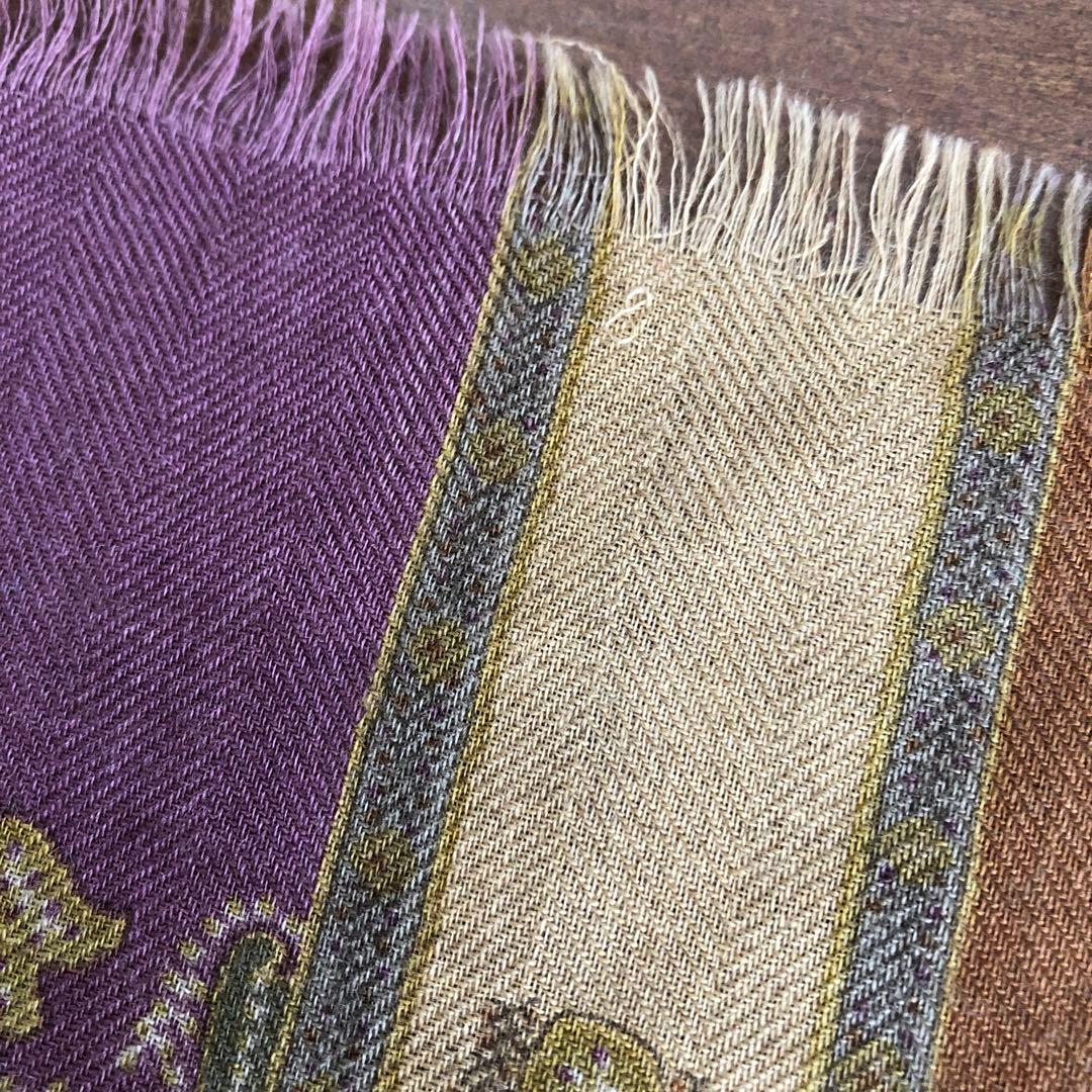 ETRO カシミヤ＆シルク　ストール　ペイズリー　エトロ　カシシル